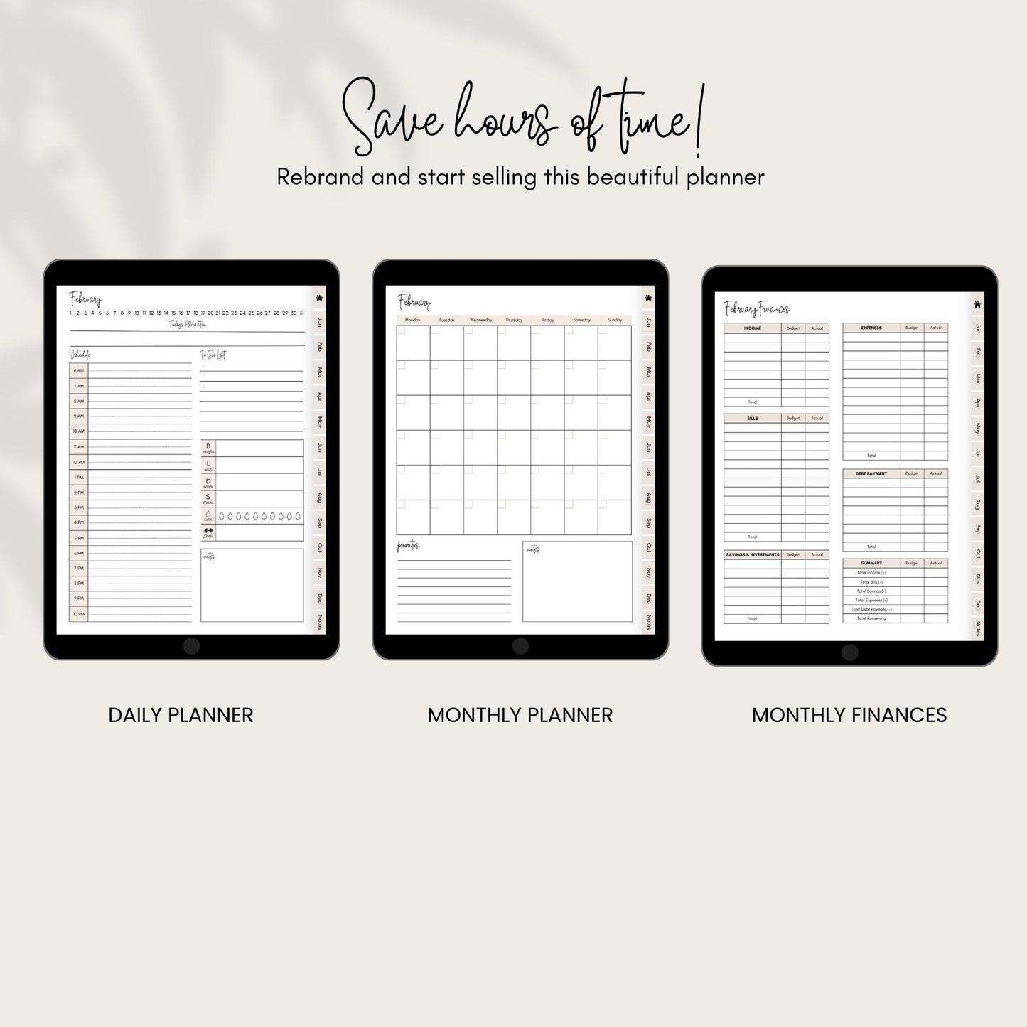 PLR Undated Digital Planner