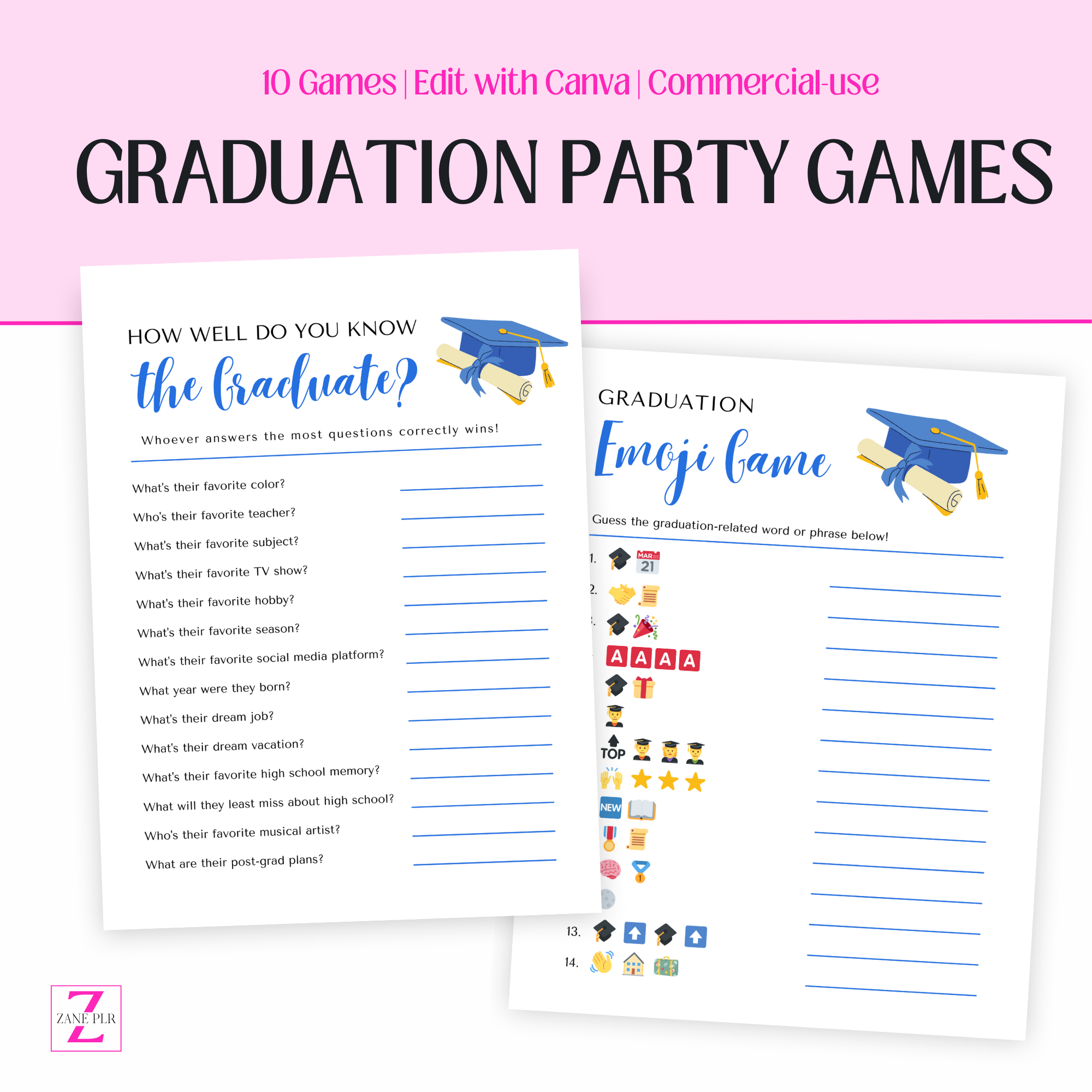 PLR Football Party Games – zaneplr