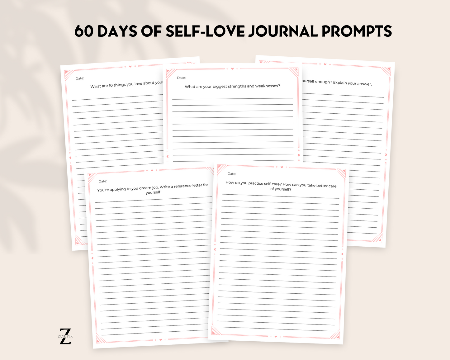 PLR Self Love Journal