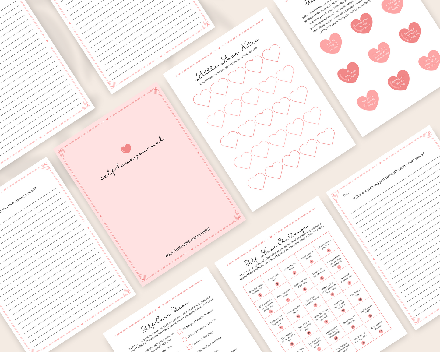 PLR Self Love Journal