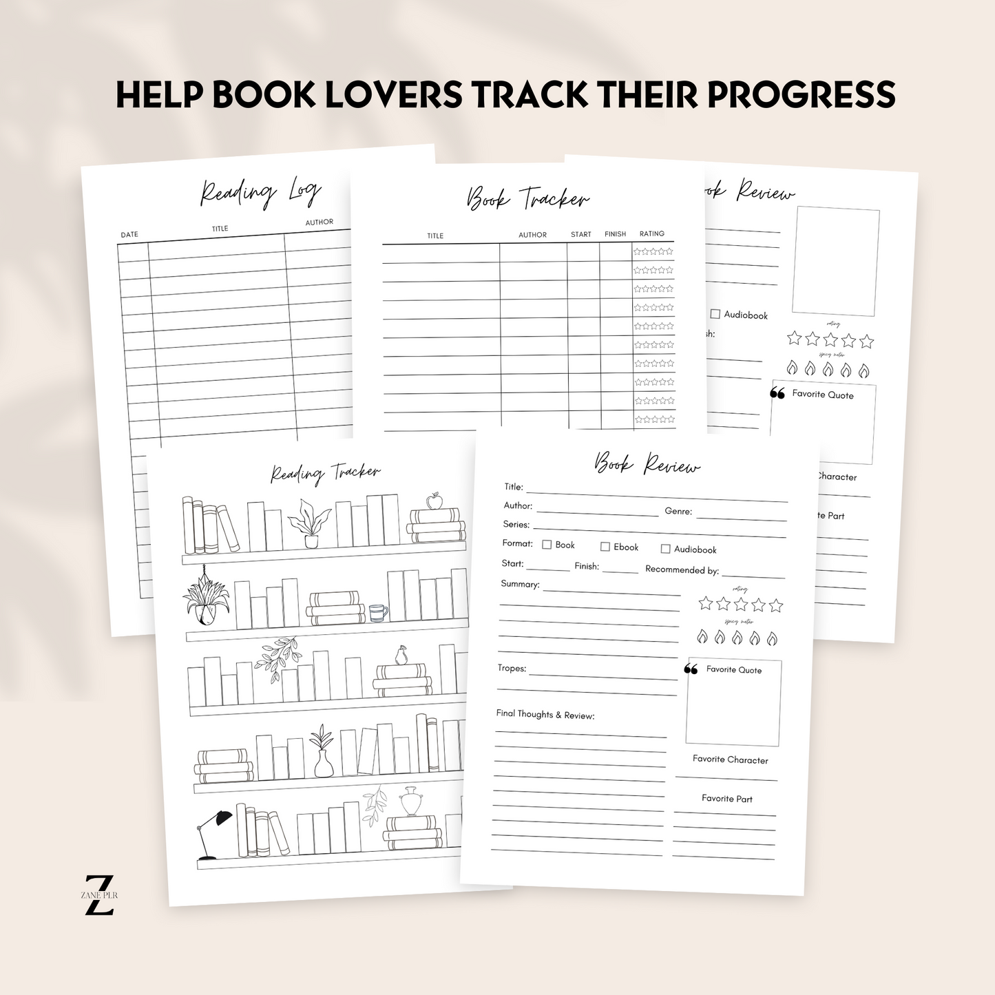 PLR Reading Journal