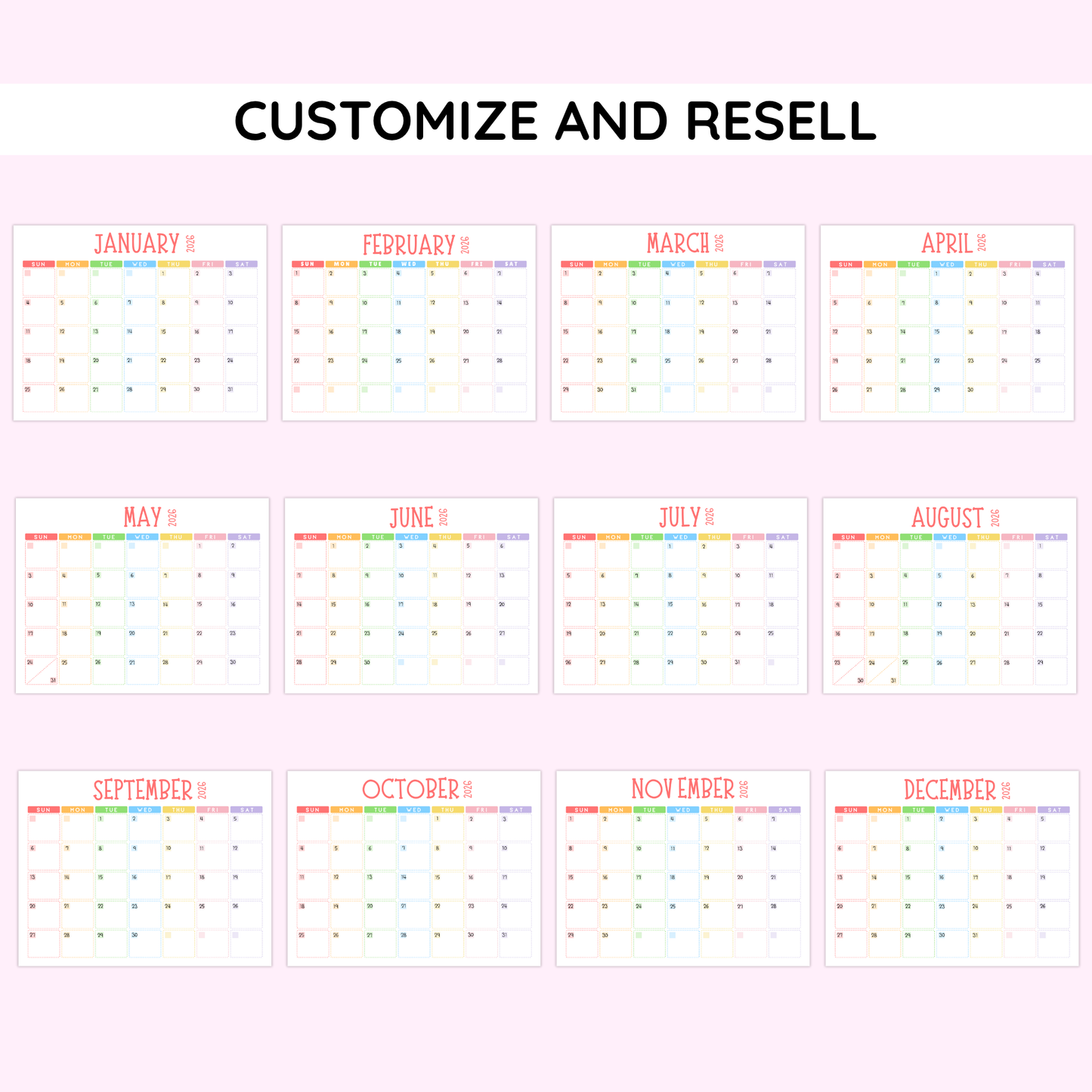 MRR 2026 Calendar