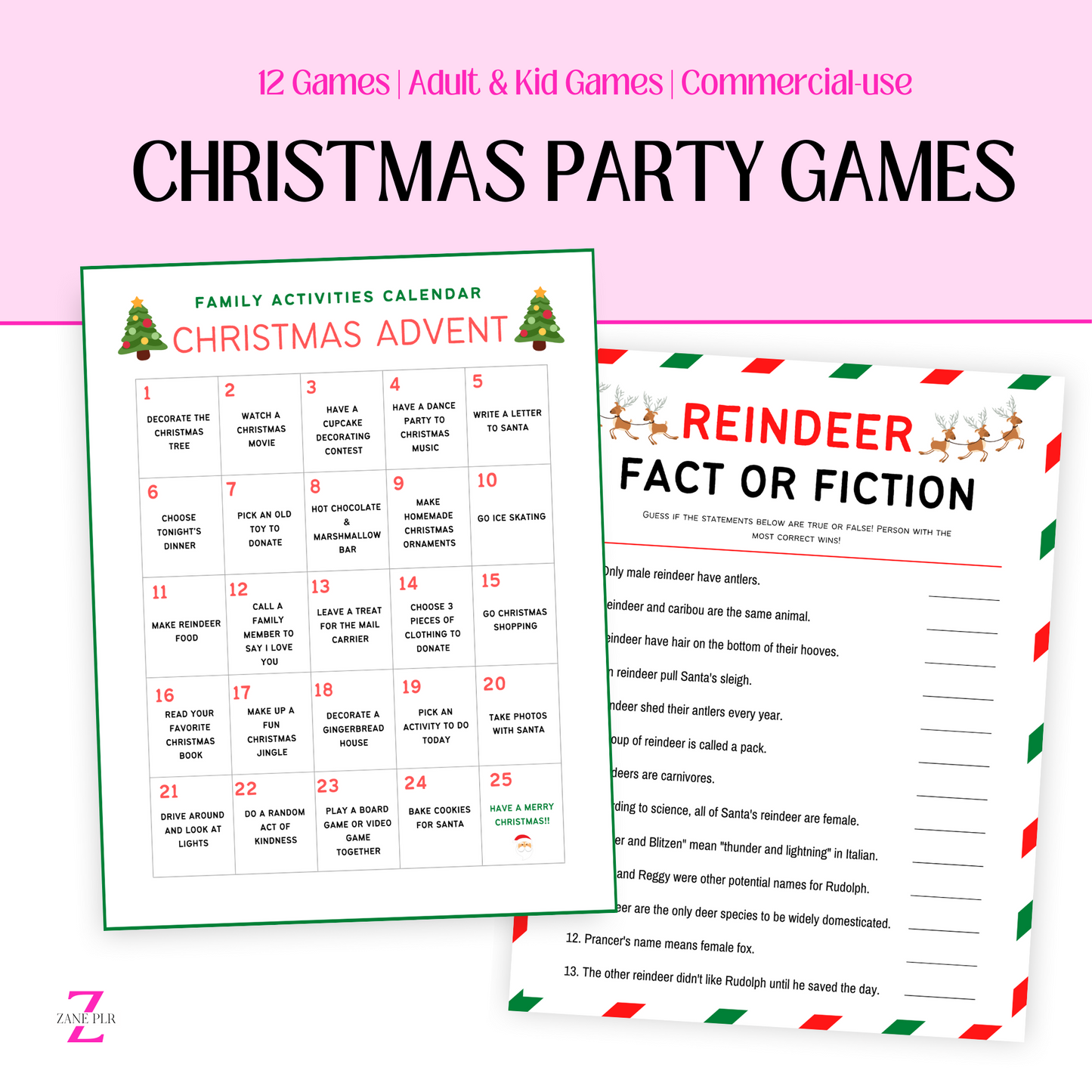 plr christmas games
