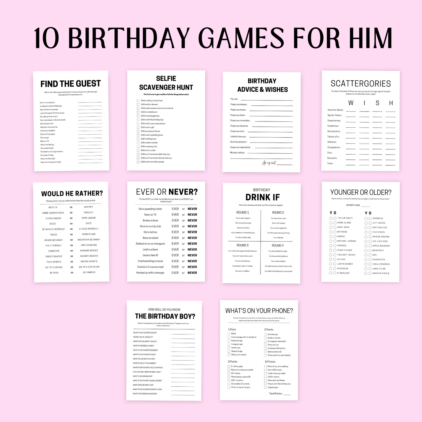 PLR Party Games Mega Pack Vol. 1