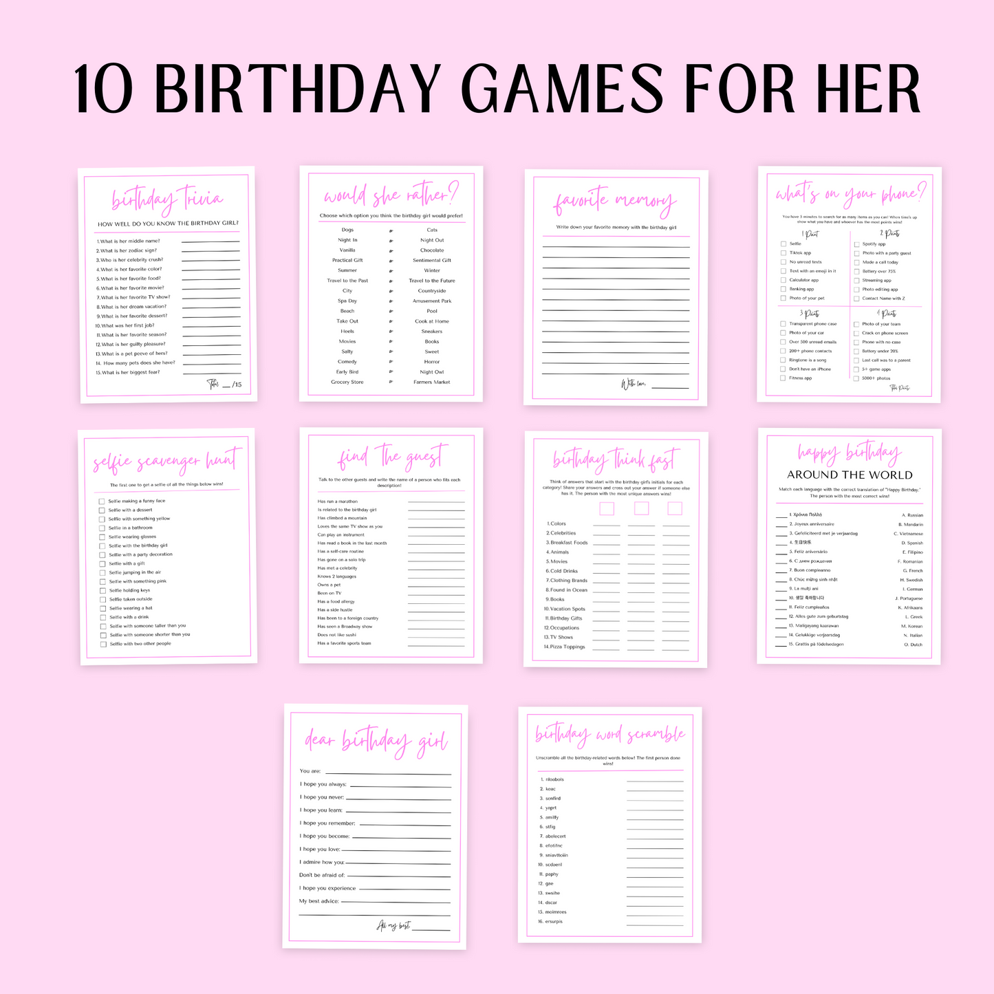 PLR Party Games Mega Pack Vol. 1