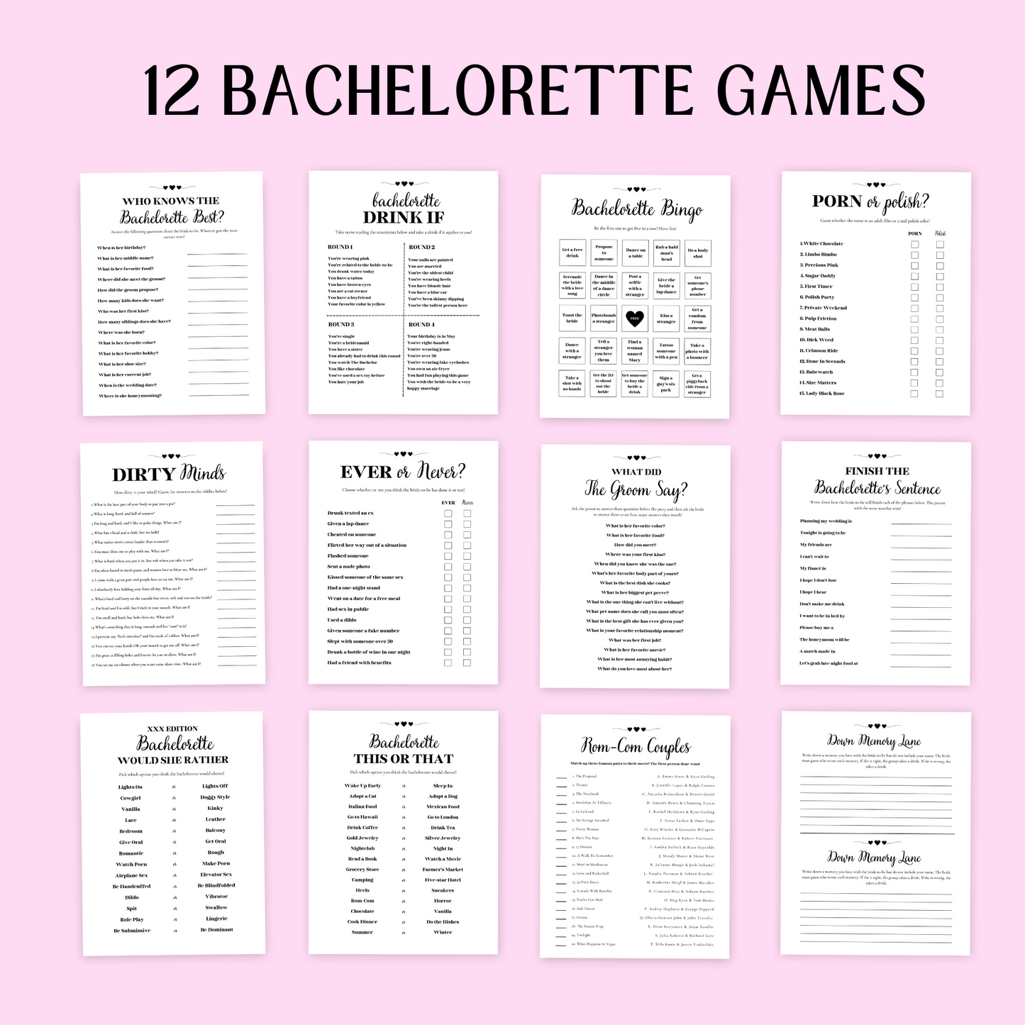 PLR Party Games Mega Pack Vol. 1