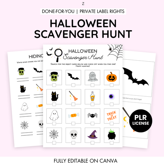 PLR Halloween Scavenger Hunt