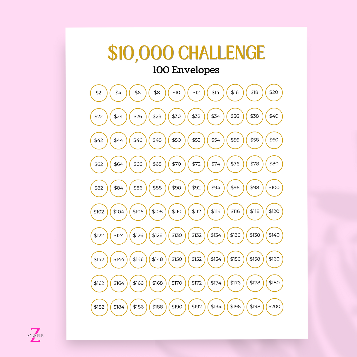 PLR 10K Savings Challenge