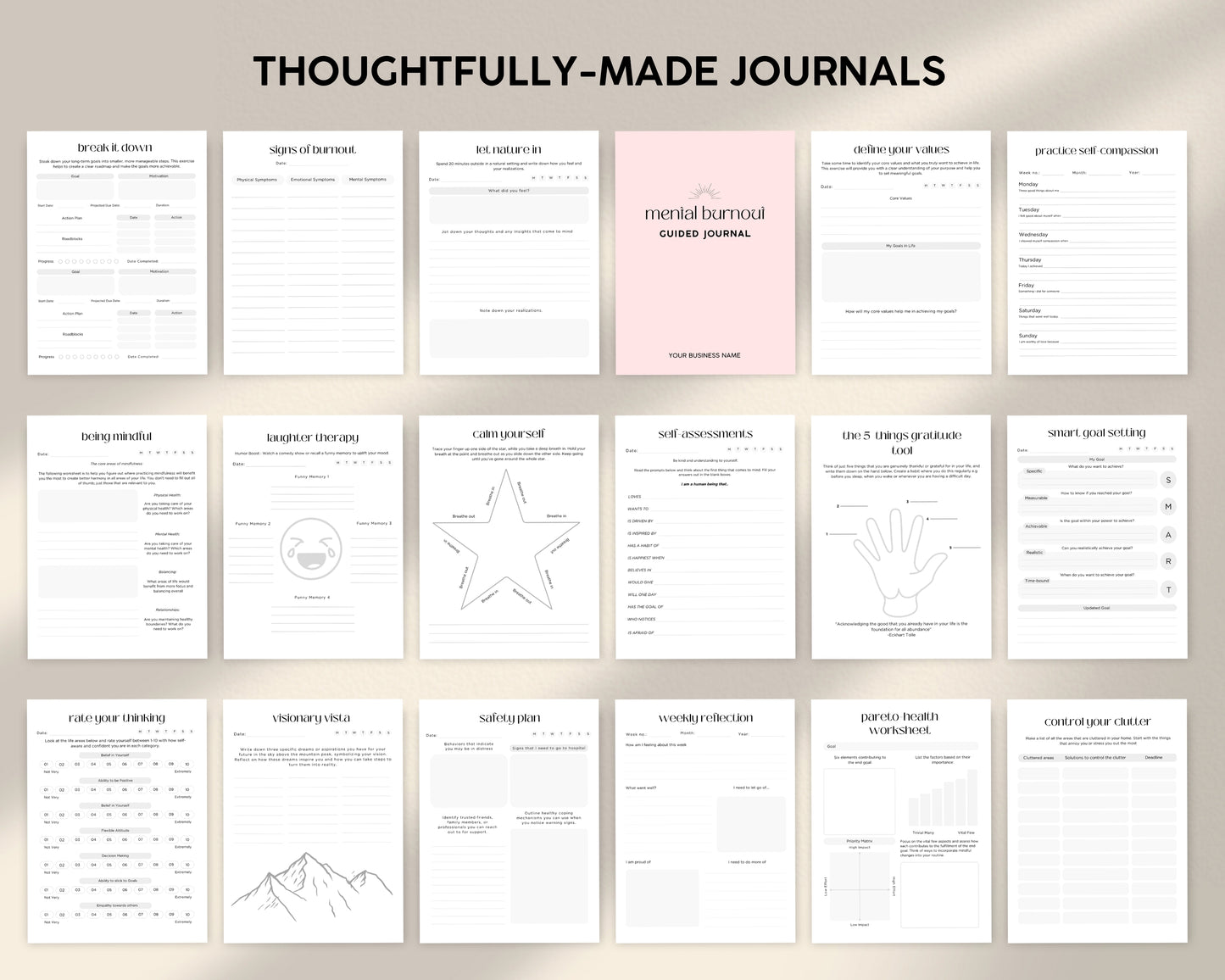 Mental Health Journal Bundle MRR