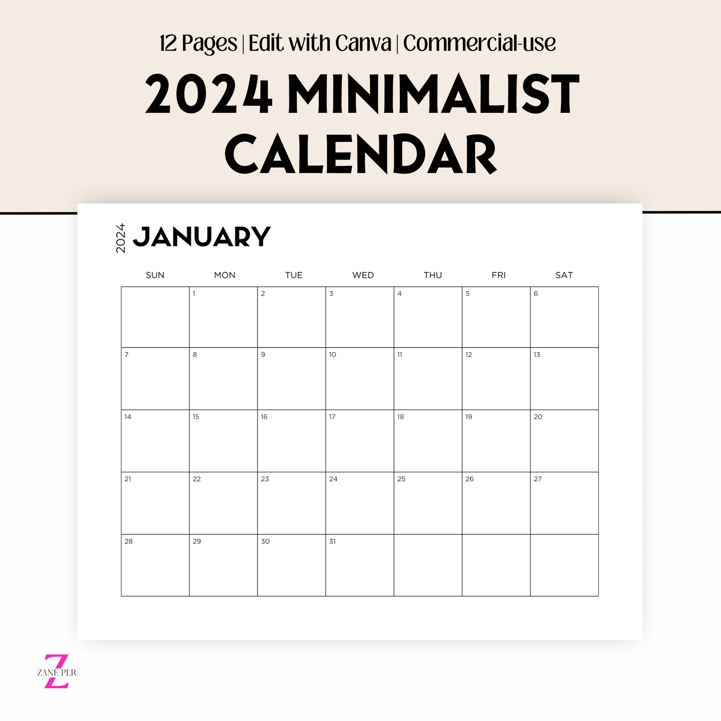 plr 2024 calendar 