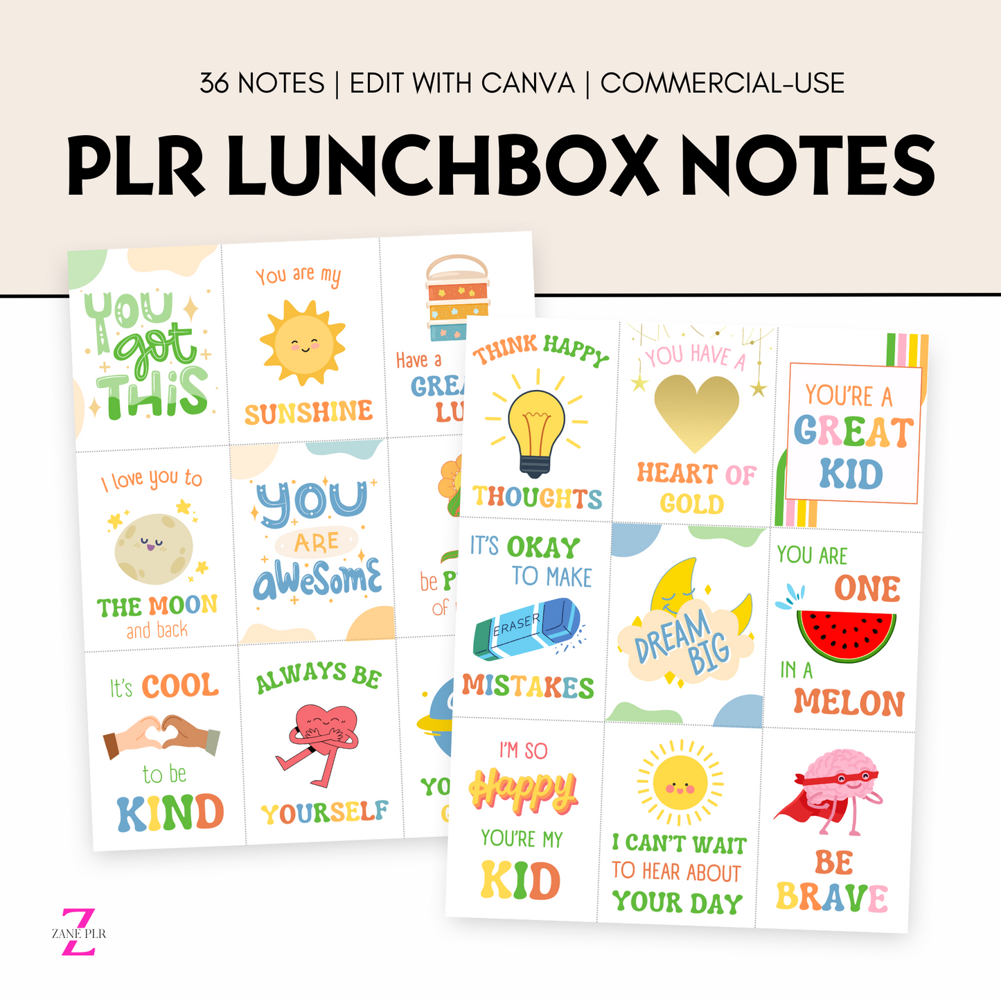 PLR Lunchbox Notes