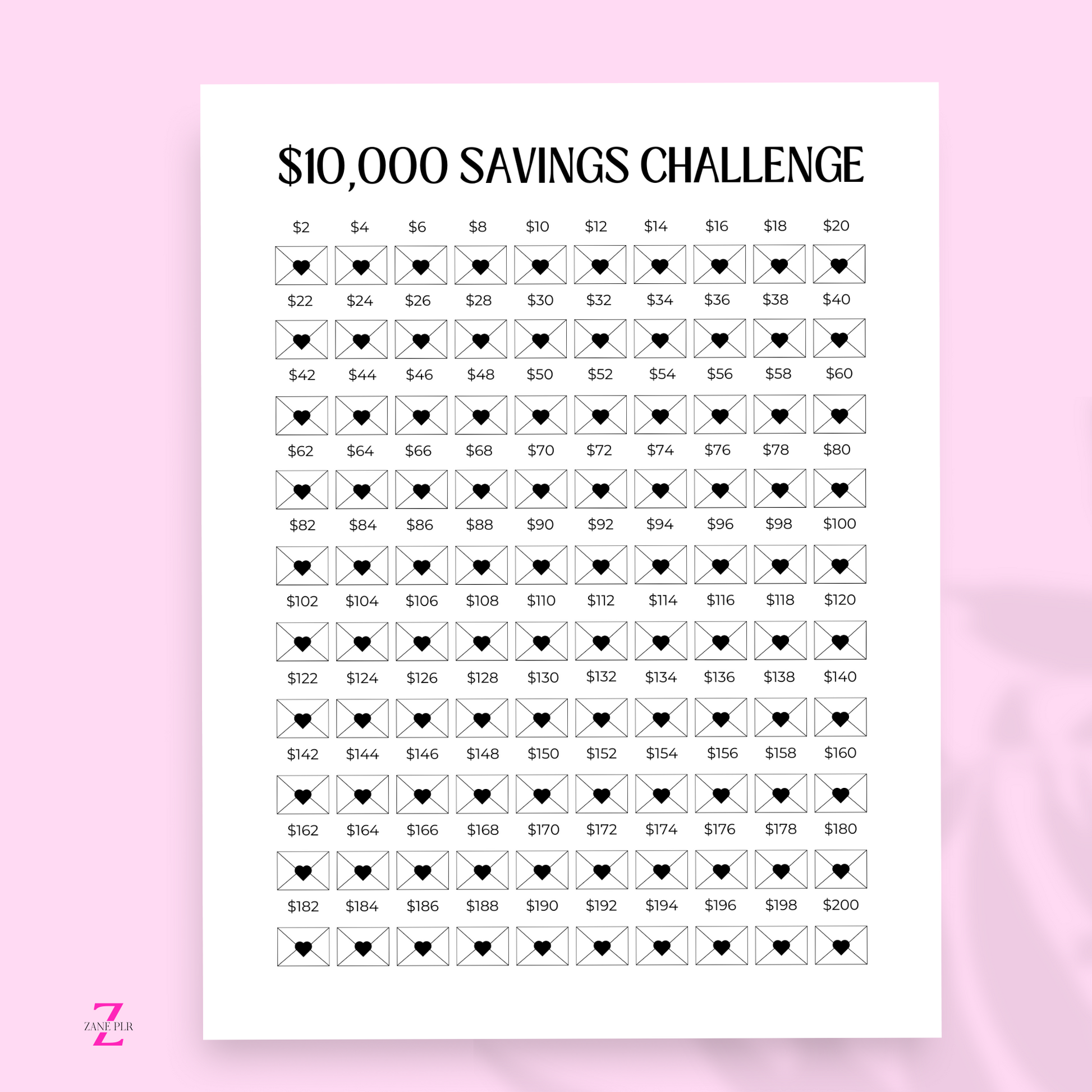 PLR 10K Savings Challenge – zaneplr plr-10k-savings-challenge-zaneplr