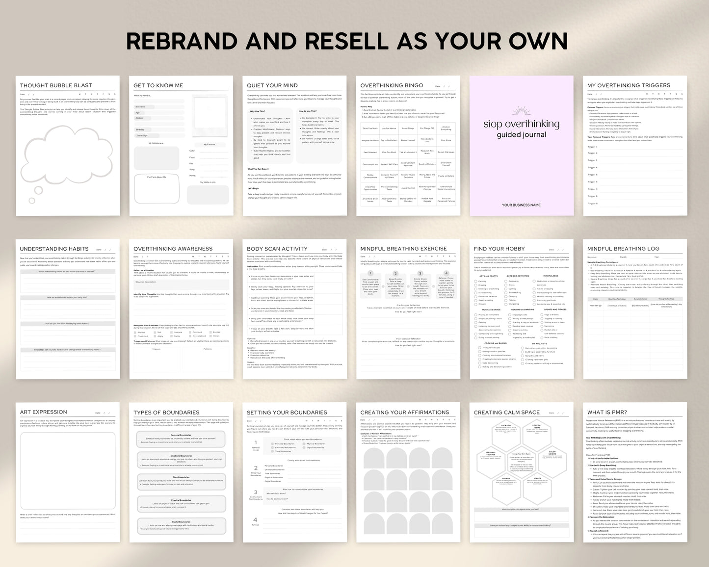 Mental Health Journal Bundle MRR