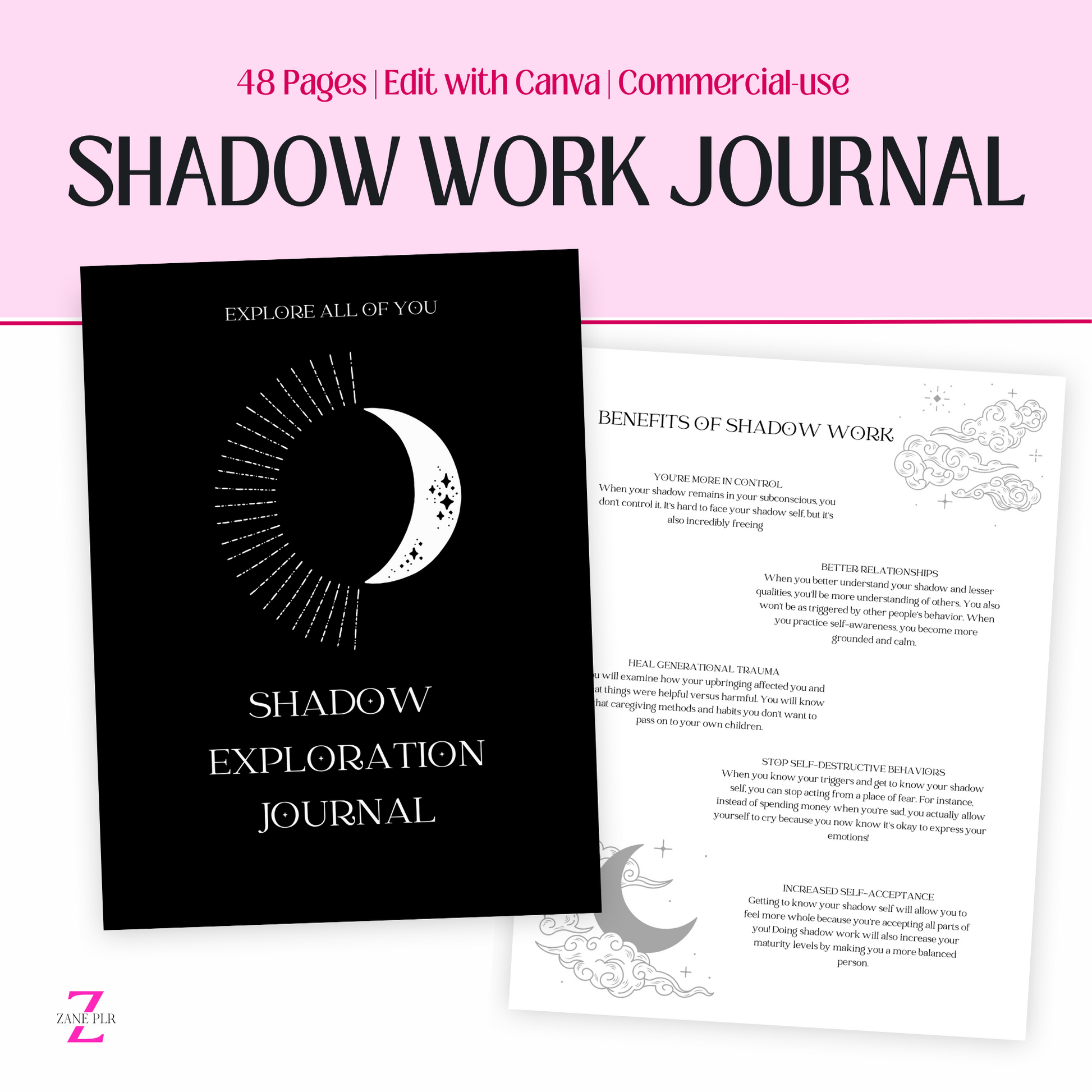 PLR Shadow Work Journal – zaneplr plr-shadow-work-journal-zaneplr