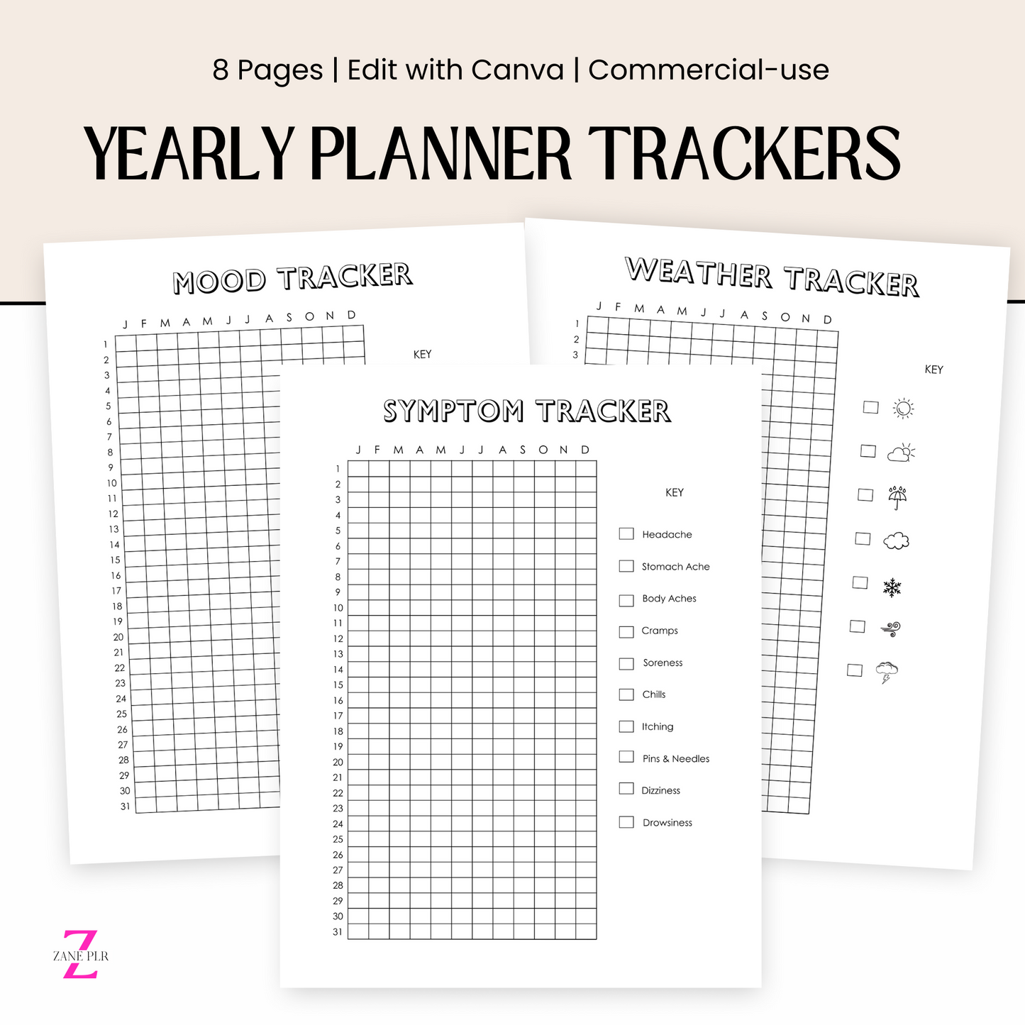PLR Yearly Trackers