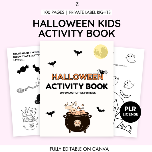 PLR Halloween Activity Book