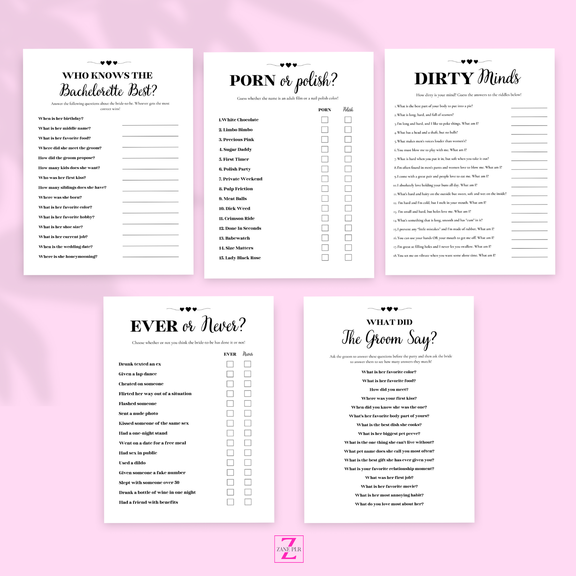 PLR Bachelorette Party Games – zaneplr plr-bachelorette-party-games-zaneplr