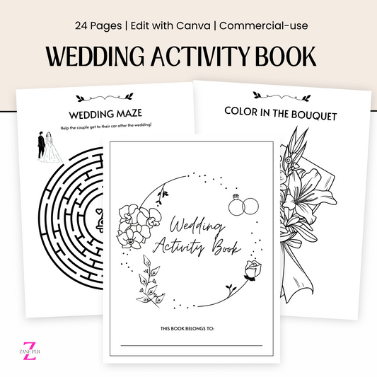 wedding activity book