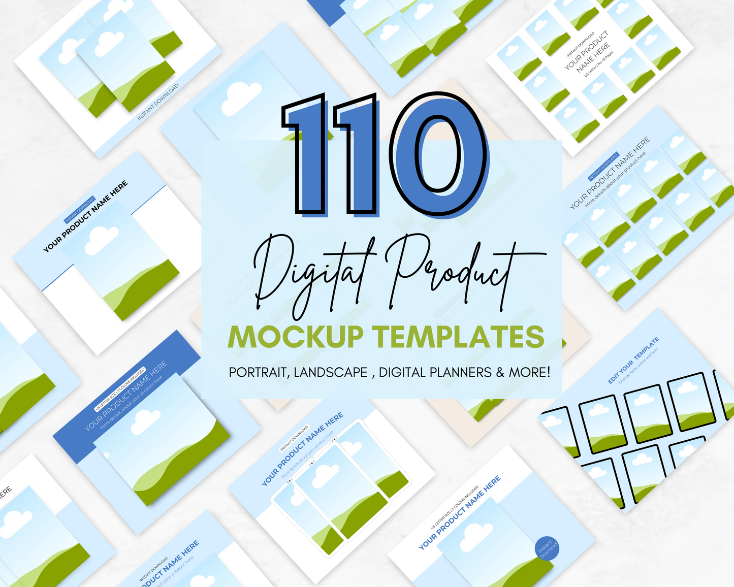 110 Etsy Listing Photo Templates