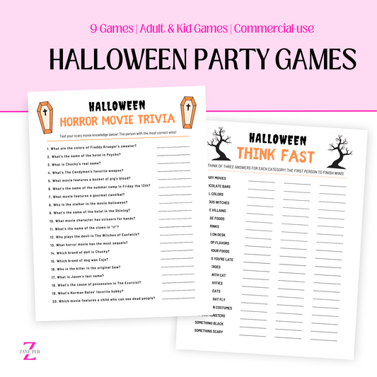 PLR Halloween Games Bundle