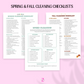 PLR Household Cleaning Checklists