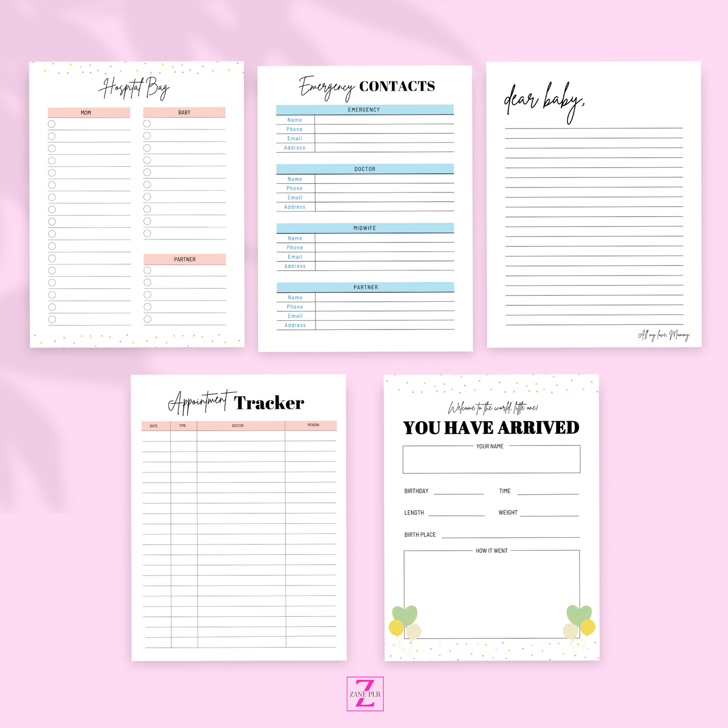 PLR Pregnancy Planner