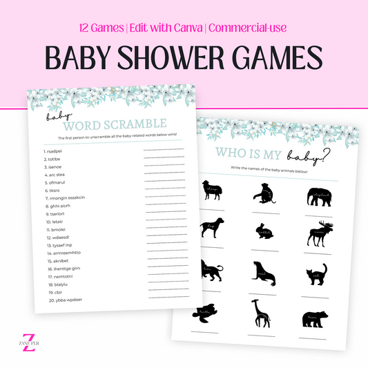 plr baby shower games