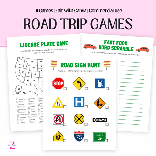 PLR Road Trip Games