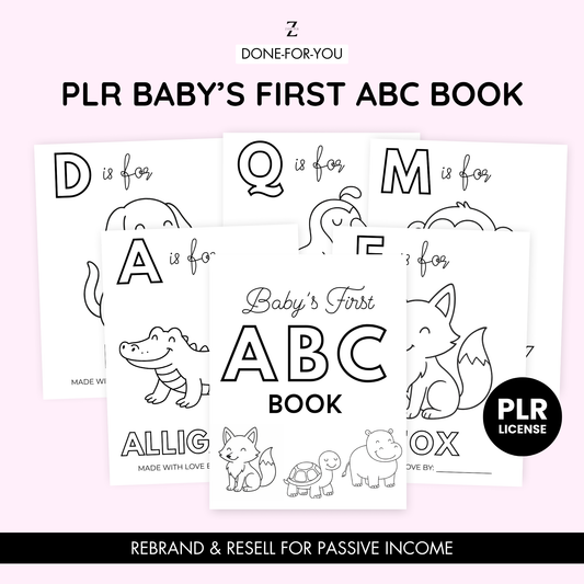 PLR Baby's First ABC Book