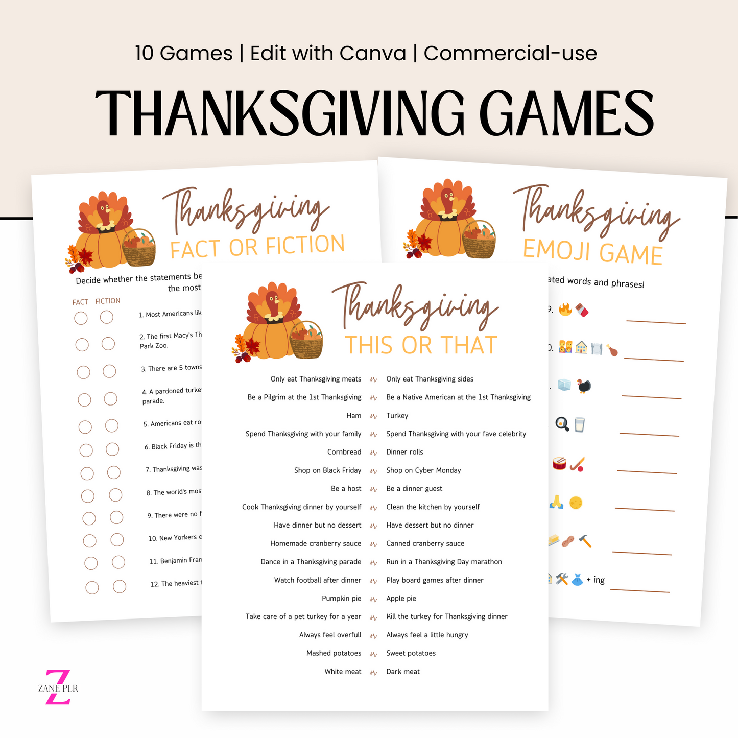 plr thanksgiving games