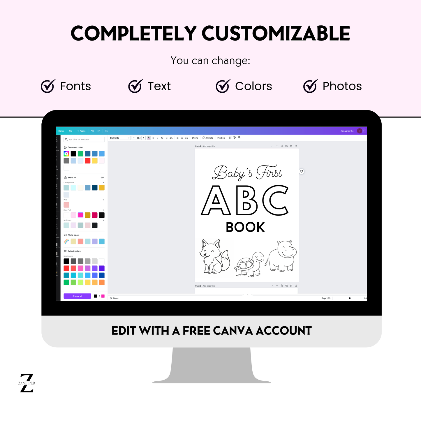 PLR Baby's First ABC Book