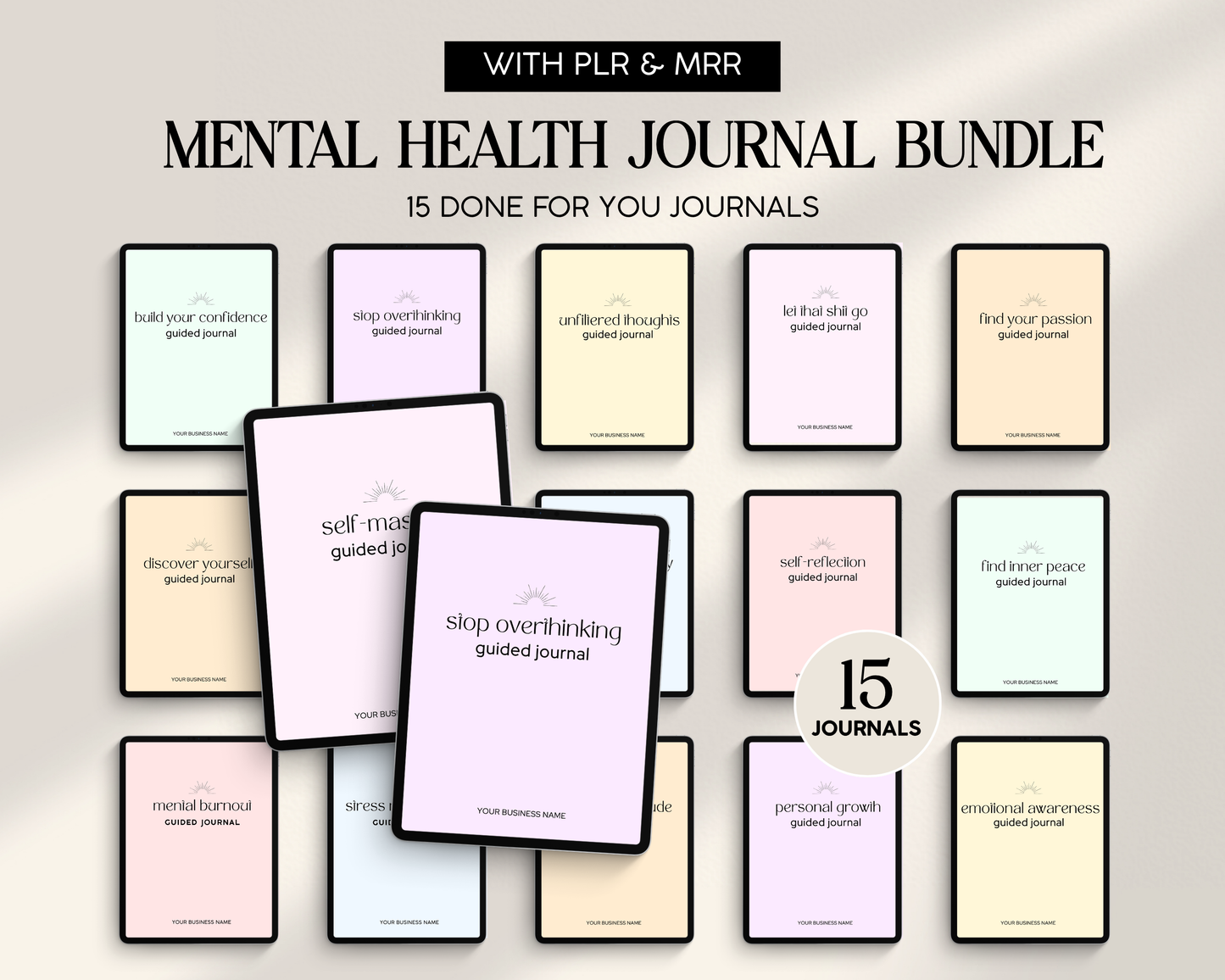 Mental Health Journal Bundle MRR