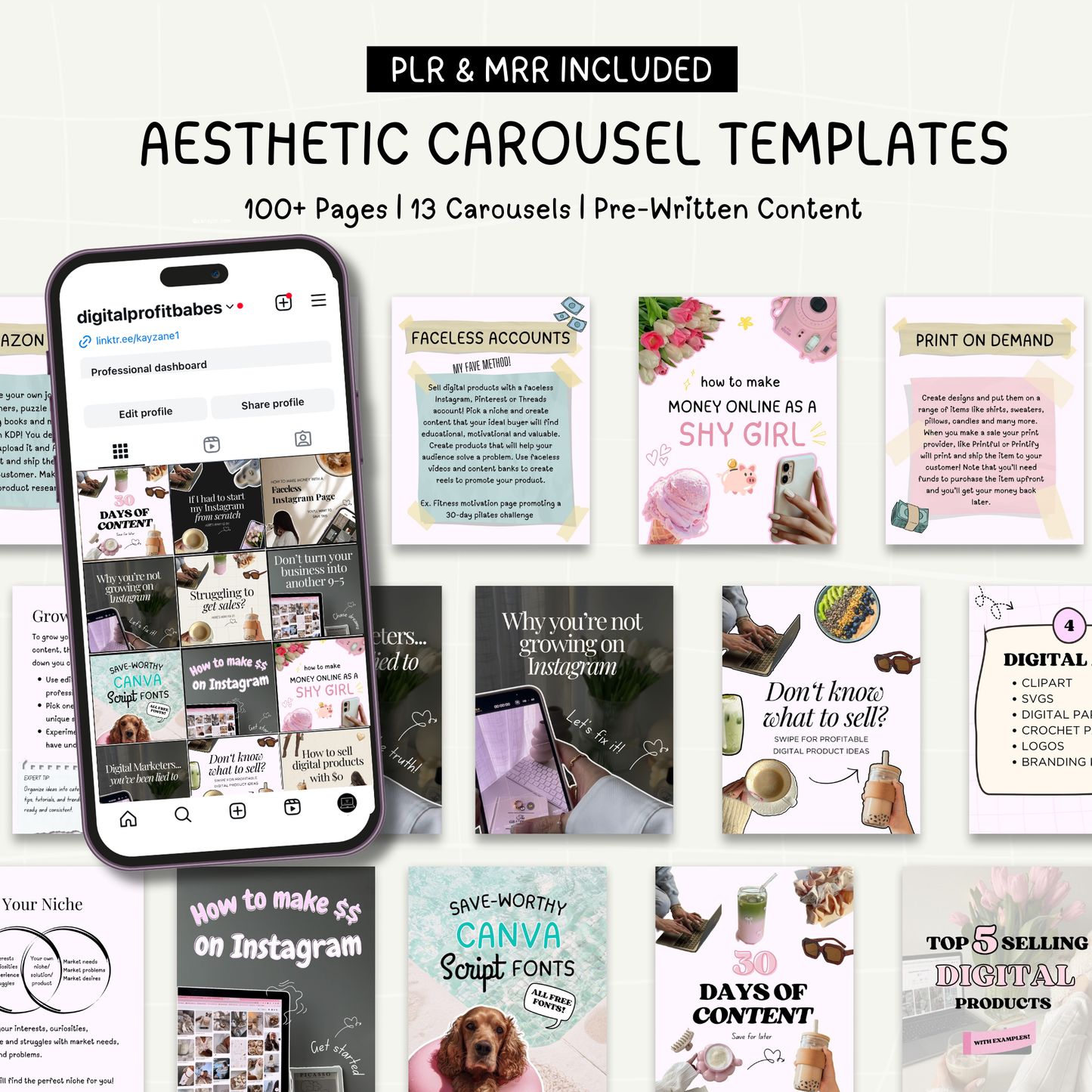 mrr instagram carousel templates