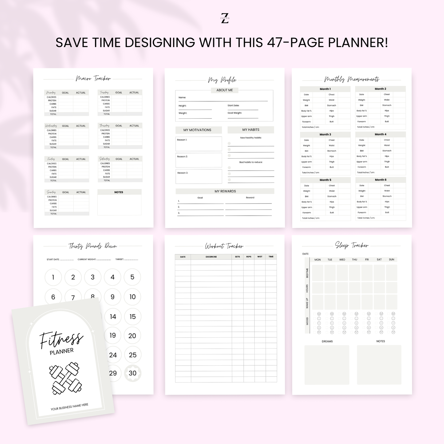 plr fitness planner