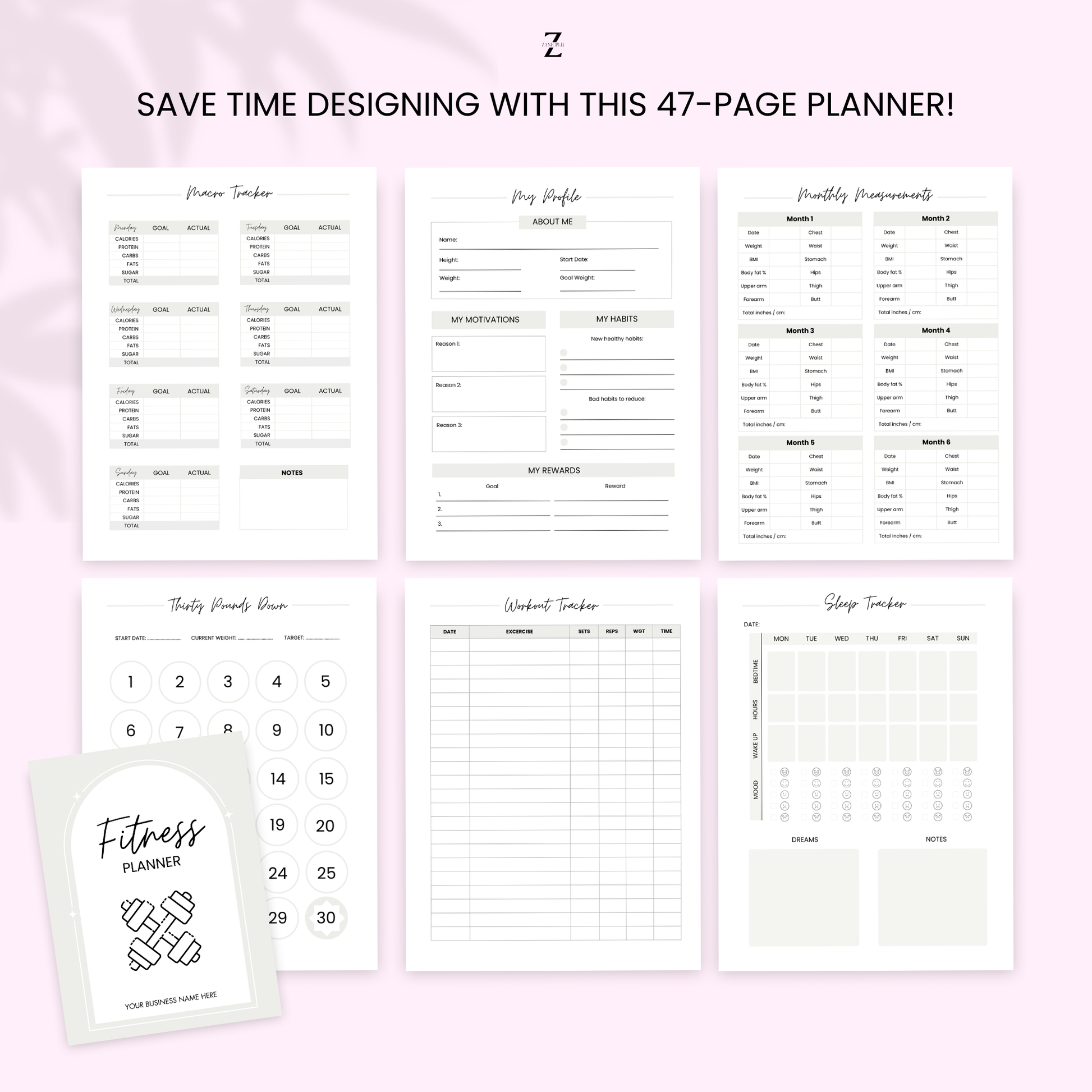 plr fitness planner