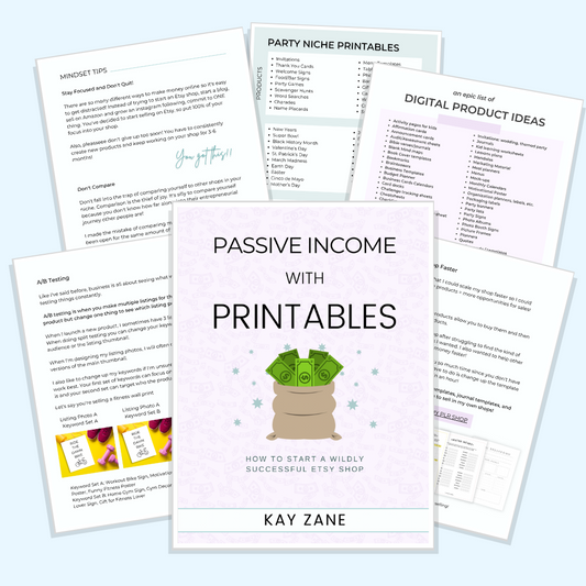 Passive Income with Printables Ebook